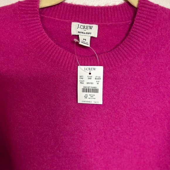 J Crew Crewneck sweater in extra-soft yarn Size M In Purple Sapphire - Picture 6 of 6